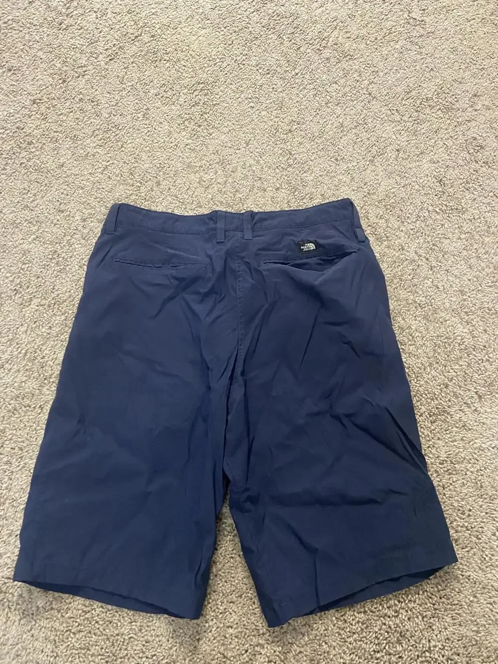The North Face Shorts Mens 34 Blue Nylon Chino Quick Dry Lightweight Travel